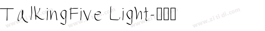 TalkingFive Light字体转换